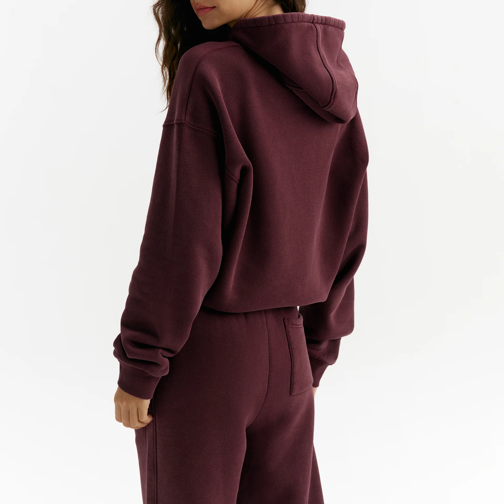 Vintage Washed Relaxed Fit Hooded Sweatshirt