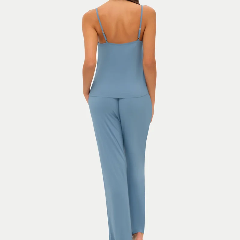 Cami Top Wide‑Leg Trouser Loungewear Set Pajamas